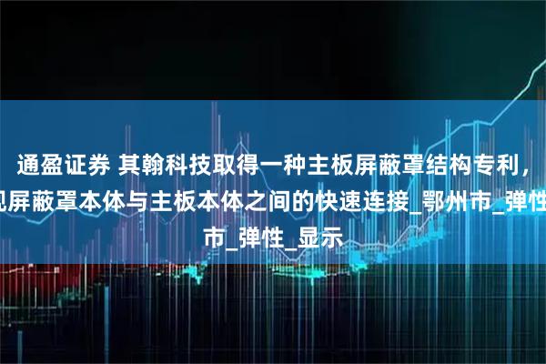 通盈证券 其翰科技取得一种主板屏蔽罩结构专利，可实现屏蔽罩本体与主板本体之间的快速连接_鄂州市_弹性_显示