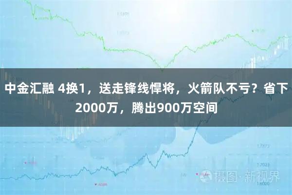 中金汇融 4换1，送走锋线悍将，火箭队不亏？省下2000万，腾出900万空间