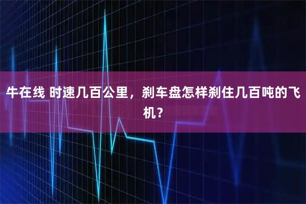 牛在线 时速几百公里，刹车盘怎样刹住几百吨的飞机？
